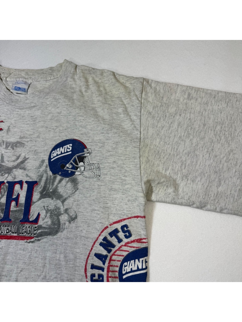 Vintage 1991 Salem NY Giants NFL Aerial Assault Tee — Sz L - Picture 3 of 8